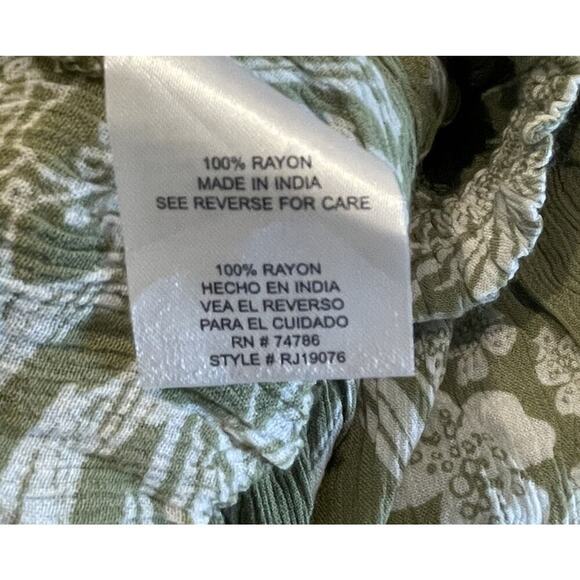 NEW Patrons Of Peace Large Hawaiian Print Strapless Bandeau Top Tropical Boho - Picture 7 of 7